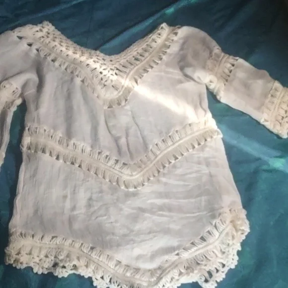 Boho White Top S - Picture 4 of 6